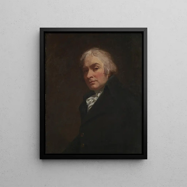Self-portrait Painting - George Romney — framed artwork on a wall