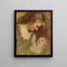 Croquis d'une mère et de son enfant - George Romney — framed artwork on a wall