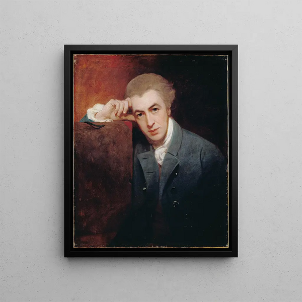 William Hayley - George Romney — framed artwork on a wall