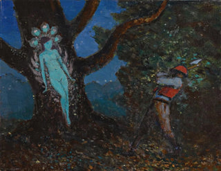 The woodcutter and the spirit of the tree - George Russell — artwork view
