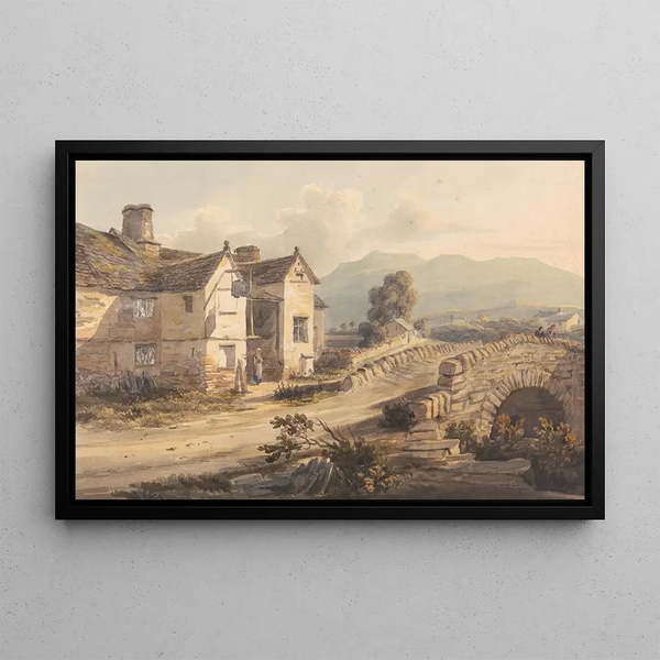 Cottages en Westmoreland - George Samuel — framed artwork on a wall