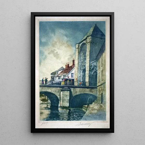 Moret - George Senseney — framed artwork on a wall