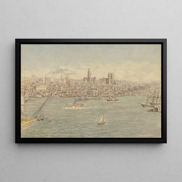 Sydney Painting - George Sherriff — framed artwork on a wall