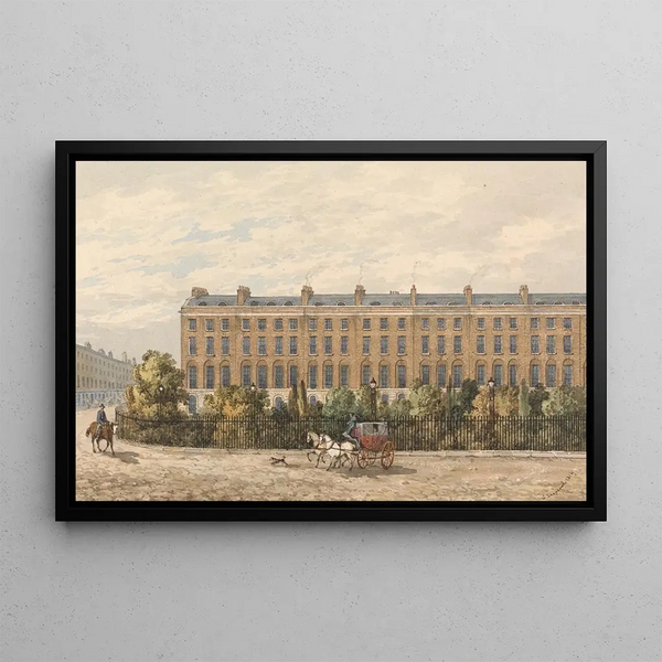 Finsbury Square Painting - George Sidney Shepherd — framed artwork on a wall