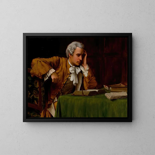 Gentleman reading - George Sloane — framed artwork on a wall