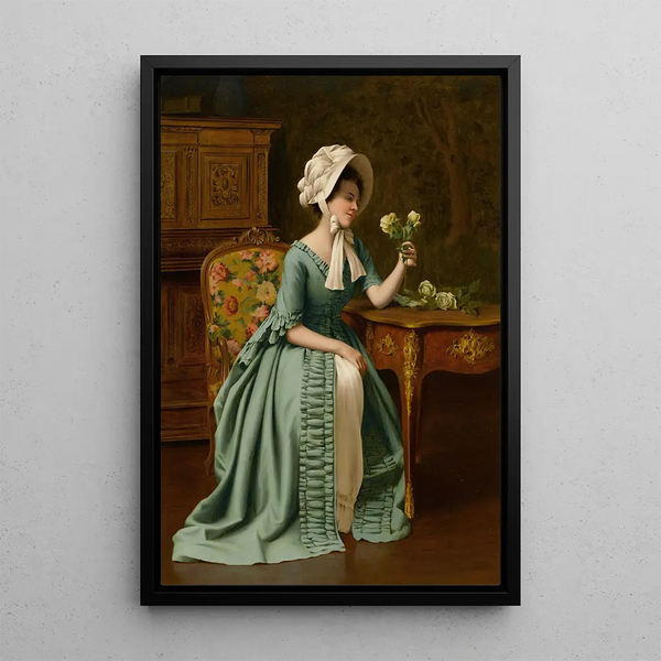L'histoire de la rose - George Sloane — framed artwork on a wall