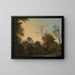 a painting titled "A View Supposed Near Arundel, Sussex, with Figures on a Path" by George Smith — framed artwork on a wall