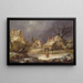 a winter landscape - George Smith — framed artwork on a wall