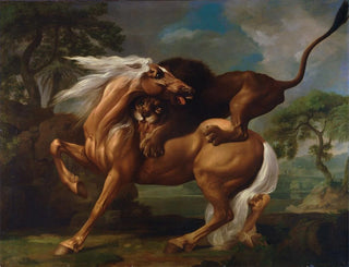 a Lion attacking a Horse - George Stubbs — artwork view