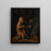 a monkey - George Stubbs — framed artwork on a wall