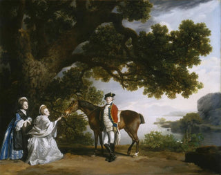 Captain Samuel Sharpe Pocklington with his wife Pleasance and perhaps his sister Frances - George Stubbs — artwork view