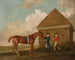 Eclipse at Newmarket with a groom and a jockey - George Stubbs — artwork view