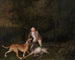 The gamekeeper of Earl of Clarendon with a dying doe and a dog - George Stubbs — artwork view
