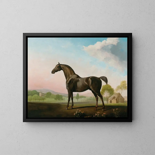 William de Grosvenor dans un paysage - George Stubbs — framed artwork on a wall
