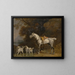 Études pour ou d'après le troisième duc de Richmond avec la chasse de Charleton - George Stubbs — framed artwork on a wall