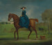 The Countess of Coningsby in hunting attire at Charlton - George Stubbs — artwork view