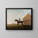 Racecourse with Jockey at Newmarket - George Stubbs — framed artwork on a wall