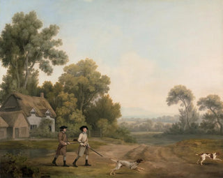 Deux gentilshommes partant à la chasse - George Stubbs — artwork view