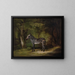 Zebra - George Stubbs — framed artwork on a wall