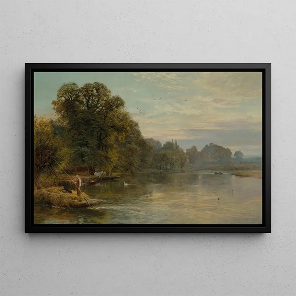 Wargrave - George Vicat Cole — framed artwork on a wall