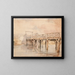 Old London Bridge on the Dodder River in Dublin - George Victor du Noyer — framed artwork on a wall