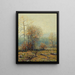 W Painting Gray Day in December - George W. Drew — framed artwork on a wall