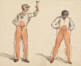 a man toasting another man - George Walker — artwork view