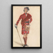 Scottish Painting with Sword Modern Costume of a Highland Chieftain - George Walker — framed artwork on a wall