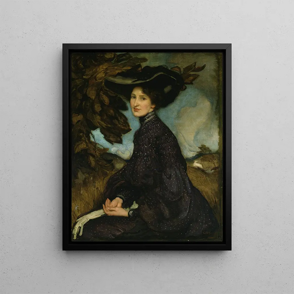 Mlle Thea Proctor - George Washington Lambert — framed artwork on a wall