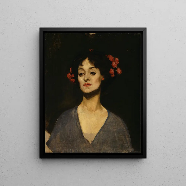 Portrait of a Dancer - George Washington Lambert — framed artwork on a wall