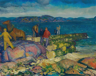 Construction Dockside - George Wesley Bellows — artwork view