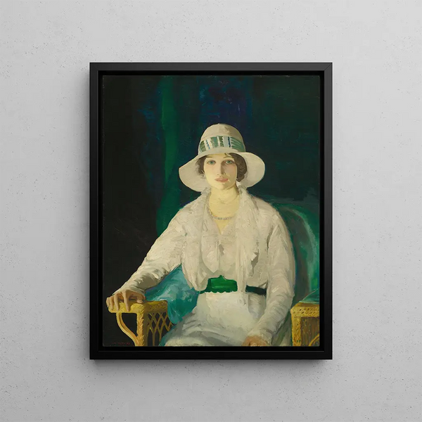 Florence Sittenham Davey Mme Randall Davey - George Wesley Bellows — framed artwork on a wall