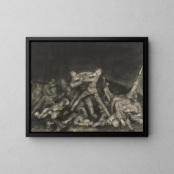 Ghost of Sergeant Pelly - George Wesley Bellows — framed artwork on a wall