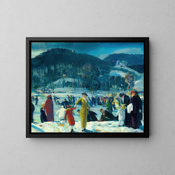 Love of Winter - George Wesley Bellows — framed artwork on a wall