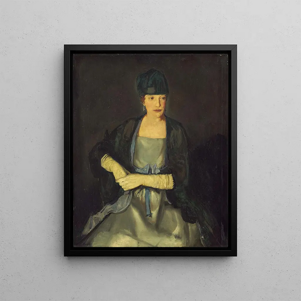Maud Murray Dale Mme Chester Dale - George Wesley Bellows — framed artwork on a wall
