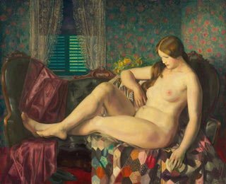 Nude with a hexagonal cover - George Wesley Bellows — artwork view