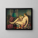 Nude with a hexagonal cover - George Wesley Bellows — framed artwork on a wall