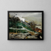 Rain on the River - George Wesley Bellows — framed artwork on a wall