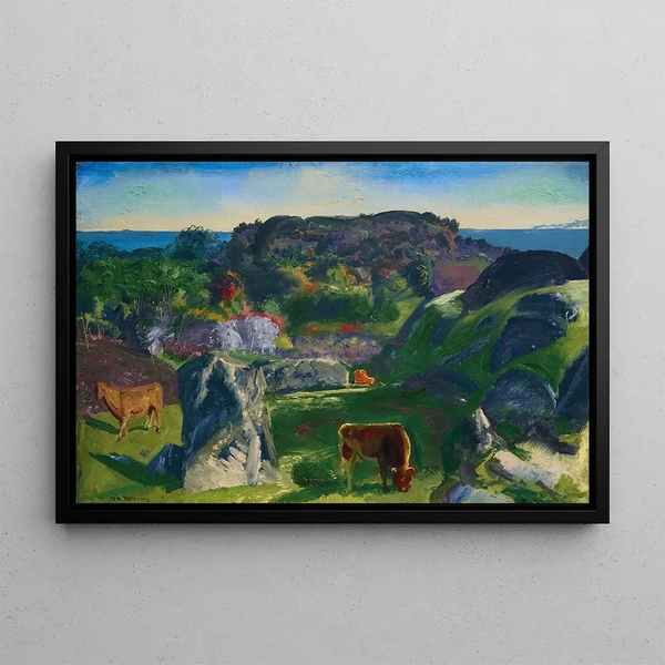 Rock Ridge Farm - George Wesley Bellows — framed artwork on a wall