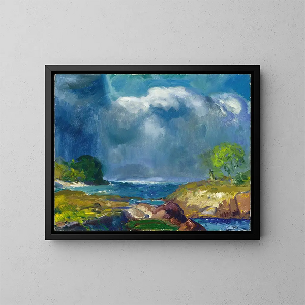 The Coming Storm - George Wesley Bellows — framed artwork on a wall