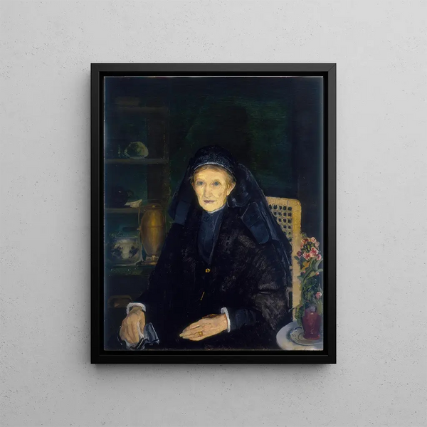 The Widow - George Wesley Bellows — framed artwork on a wall