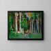 A through the trees, Monhegan Island, Maine - George Wesley Bellows — framed artwork on a wall