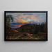 Sheep and Cattle in front of Leith Hill, Edinburgh - George William Mote — framed artwork on a wall