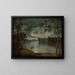 Night Landscape Painting - George Winter — framed artwork on a wall