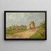 A four-horse team passing the hunt - George Wright — framed artwork on a wall