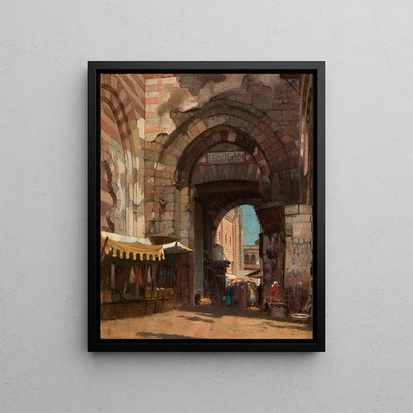 Bab Zuweyleh Cairo Egypt - George Yewell — framed artwork on a wall