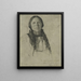 A Boy Arapahoe - George de Forest Brush — framed artwork on a wall