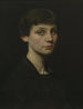 Portrait Painting of Mrs. Brush - George de Forest Brush — artwork view
