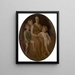 Portrait painting of Mrs. John J. Albright and her children - George de Forest Brush — framed artwork on a wall