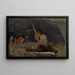 La chasse à l'élan - George de Forest Brush — framed artwork on a wall